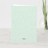 Stijlvol Mint Green Script Photo Afstuderen Bedankkaart (Achterkant)