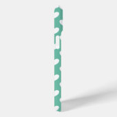 Stijlvol mintgroen polka stippenpatroon met harten Case-Mate iPhone case (Achterkant / Rechts)