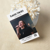 Stijlvol model actrice zangeres Headshot QR Code Visitekaartje