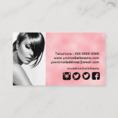 Stijlvol model voor artistieke visitekaartjes (Achterkant)