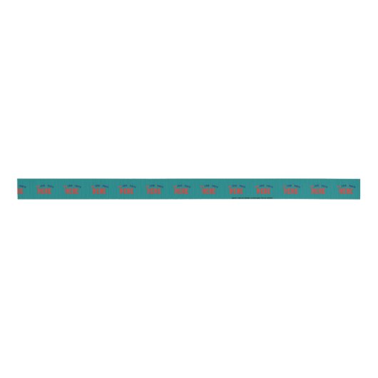 STIJLVOL MODERN AANGEPAST BLAUWGROEN GROEN GEVERIF GROSGRAIN LINT (Voorkant)