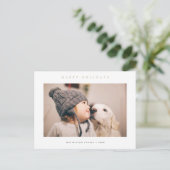 Stijlvol modern aangepast feestdag Briefkaart foto (Staand voorkant)