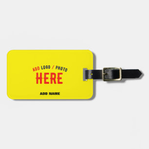STIJLVOL MODERN AANGEPAST HELDER GEEL GEVERIFIEERD BAGAGELABEL