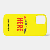 STIJLVOL MODERN AANGEPAST HELDER GEEL GEVERIFIEERD Case-Mate iPhone CASE (Achterkant (horizontaal))