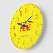 STIJLVOL MODERN AANGEPAST HELDER GEEL GEVERIFIEERD GROTE KLOK (Hoek)