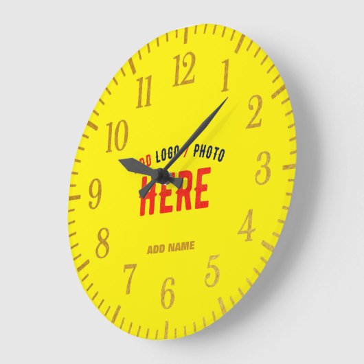 STIJLVOL MODERN AANGEPAST HELDER GEEL GEVERIFIEERD GROTE KLOK (Hoek)
