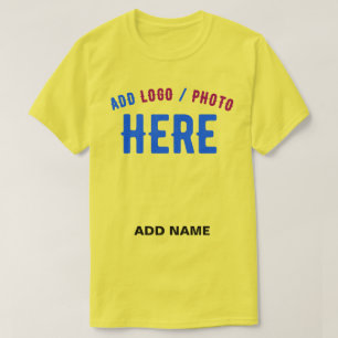 STIJLVOL MODERN AANGEPAST HELDER GEEL GEVERIFIEERD T-SHIRT