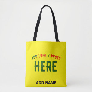 STIJLVOL MODERN AANGEPAST HELDER GEEL GEVERIFIEERD TOTE BAG