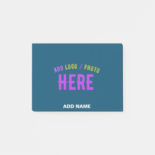 STIJLVOL MODERN AANGEPAST PRUISISCH BLAUW GEVERIFI POST-IT® NOTES (Voorkant)