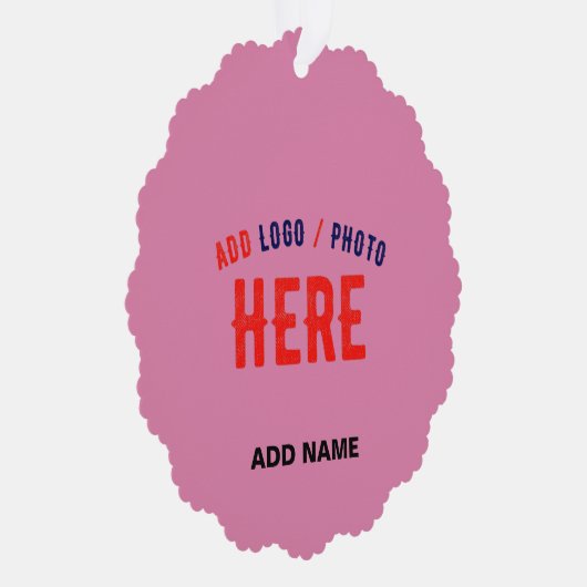 STIJLVOL MODERN AANGEPAST SCHATTIGE HOT PINK GEVER ORNAMENT KAART (Rechts)