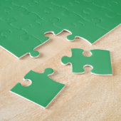 STIJLVOL MODERN AANGEPASTE SMARAGD GROEN GEVERIFIE LEGPUZZEL (Zijkant)