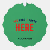 STIJLVOL MODERN AANGEPASTE SMARAGD GROEN GEVERIFIE ORNAMENT KAART (Voorkant)