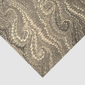 Stijlvol modern Abstract Beige Swirl Marble Patter Tissuepapier (Detail)