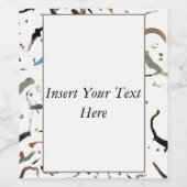 Stijlvol Modern Abstract Eigen Flesetiket Wijn Etiket (Enkel label)