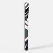 Stijlvol modern abstract expressionistisch groen z iPhone hoesje (Rechterkant)