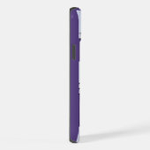 Stijlvol modern abstract geometrisch lavendelwit iPhone hoesje (Rechterkant)