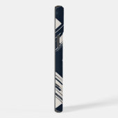 Stijlvol modern abstract geometrisch sinaasappel z iPhone hoesje (Rechterkant)