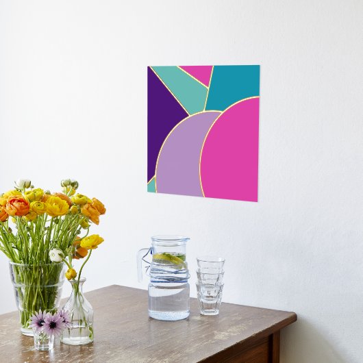 Stijlvol, modern Abstract goud Folie Afdrukken (Laag (Keuken))