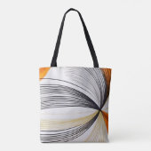 Stijlvol modern abstract kunst chic herfstthema tote bag (Achterkant)