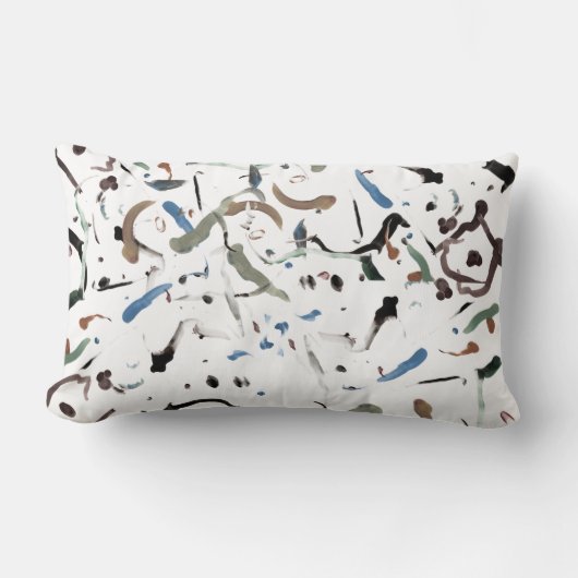 Stijlvol Modern Abstract Lumbar Pillow Kussen (Voorkant)