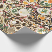 Stijlvol modern Abstract salie geel marmeren patro Cadeaupapier (Hoek)