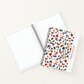 Stijlvol modern Abstract Terrazzopatroon Notitieboek (Binnen)