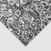 Stijlvol modern Abstract zwart wit marmeren patroo Tissuepapier (Detail)