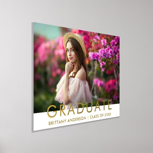 Stijlvol modern Afstuderen goud Folie Afdrukken (Laagn)