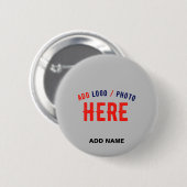 STIJLVOL MODERN ASH GEVERIFIEERD BRANDED RONDE BUTTON 5,7 CM (Voorkant /achterkant)