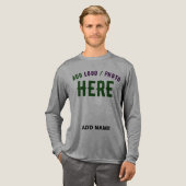 STIJLVOL MODERN ASH GEVERIFIEERD BRANDED Tri-Blend SHIRT (Voorkant)