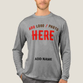 STIJLVOL MODERN ASH GEVERIFIEERD BRANDED Tri-Blend SHIRT (Voorkant volledig)