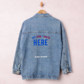STIJLVOL MODERN BLAUW GEVERIFIEERD BRANDED DENIM JACKET (Hangar)