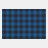 Stijlvol, modern blauw, zwart buffel inpakpapier vel (Voorkant)