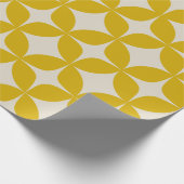 Stijlvol modern Boho Patroon in Mustard Yellow Cadeaupapier (Hoek)