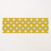 Stijlvol modern Boho Patroon in Mustard Yellow Yogamat (Voorkant (horizontaal))