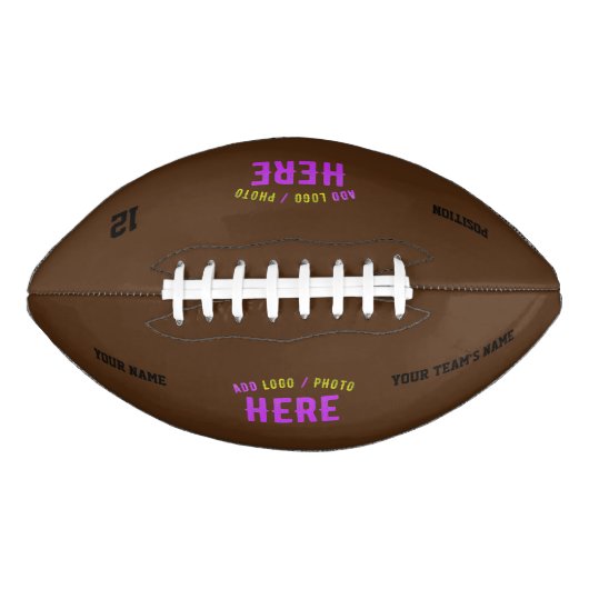 STIJLVOL MODERN  BRUIN GEVERIFIEERD BRANDED AMERICAN FOOTBALL (Voorkant)