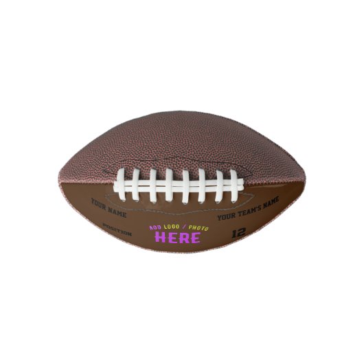 STIJLVOL MODERN  BRUIN GEVERIFIEERD BRANDED AMERICAN FOOTBALL (Voorkant)