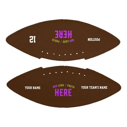 STIJLVOL MODERN  BRUIN GEVERIFIEERD BRANDED AMERICAN FOOTBALL (Panelen)