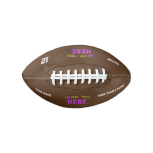 STIJLVOL MODERN  BRUIN GEVERIFIEERD BRANDED AMERICAN FOOTBALL