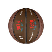 STIJLVOL MODERN BRUIN GEVERIFIEERD BRANDED BASKETBAL (Verticaal)