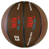 STIJLVOL MODERN  BRUIN GEVERIFIEERD BRANDED BASKETBAL (Verticaal)