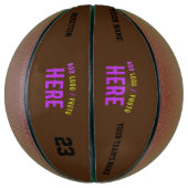 STIJLVOL MODERN BRUIN GEVERIFIEERD BRANDED BASKETBAL (Verticaal)