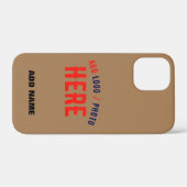 STIJLVOL MODERN BRUIN GEVERIFIEERD BRANDED Case-Mate iPhone CASE (Achterkant (horizontaal))
