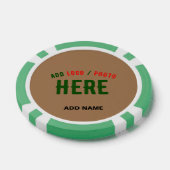 STIJLVOL MODERN  BRUIN GEVERIFIEERD BRANDED POKER CHIPS (Enkel)