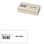 STIJLVOL MODERN BRUIN GEVERIFIEERD BRANDED RUBBERSTEMPEL (Gestempeld)