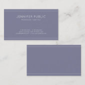 Stijlvol modern chique ontwerp Paarse violette vla Visitekaartje (Voorkant / Achterkant)