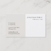 Stijlvol Modern Clean Design Sjabloon Professional Visitekaartje (Achterkant)