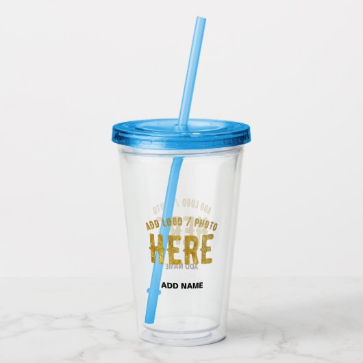 STIJLVOL MODERN  CLEAR GEVERIFIEERD BRANDED ACRYL DRINKBEKER (Achterkant)