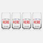 STIJLVOL MODERN  CLEAR GEVERIFIEERD BRANDED BLIKVORM GLAS (Achterkant)