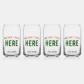 STIJLVOL MODERN  CLEAR GEVERIFIEERD BRANDED BLIKVORM GLAS (Achterkant)